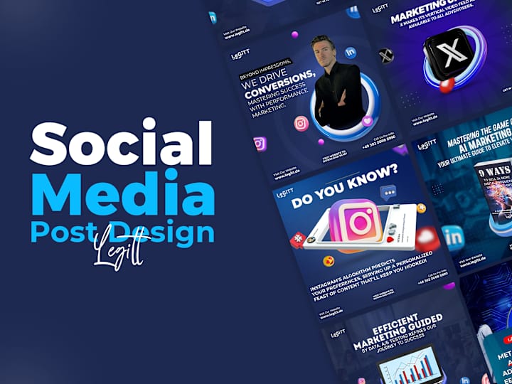 Cover image for Legitt Social Media Post Design :: Behance