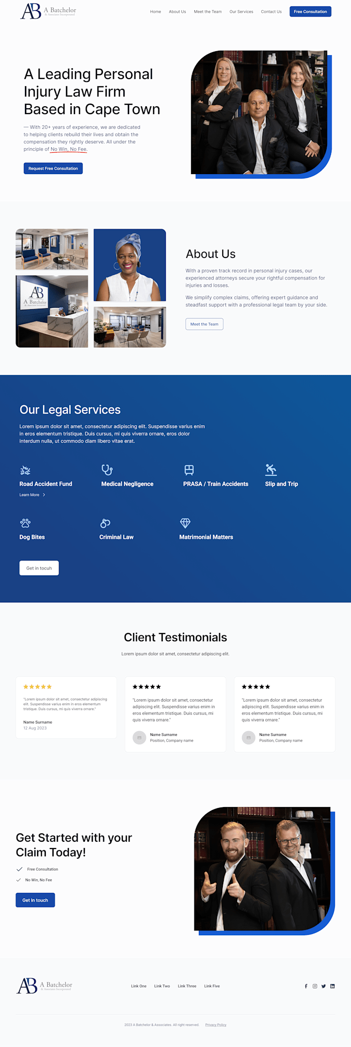 Cover image for A Beautiful Redesigned Legal Website [Design & Development]