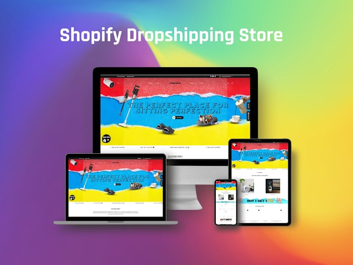 Cover image for Shopify store development with Free theme