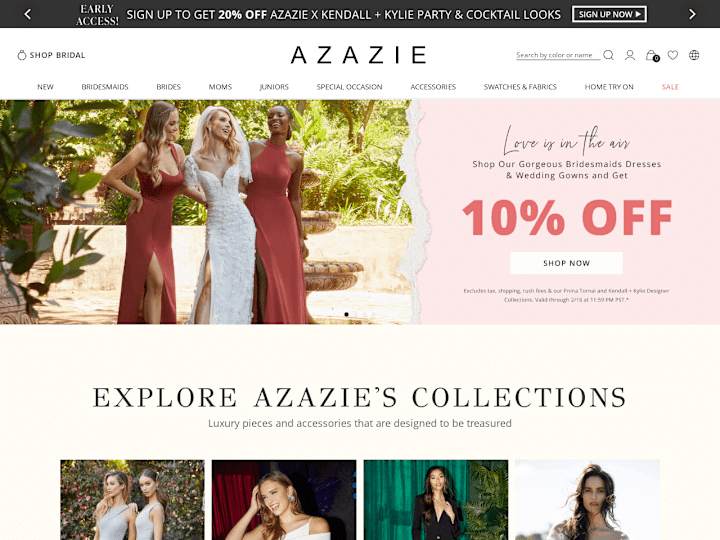 Cover image for Bridesmaid Dresses & Wedding Dresses Starting at $79 | Azazie