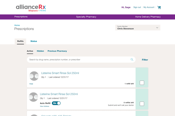 Cover image for AllianceRx Walgreens Prime