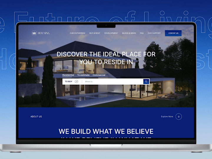 Cover image for  Real Estate Website UI/UX- Design