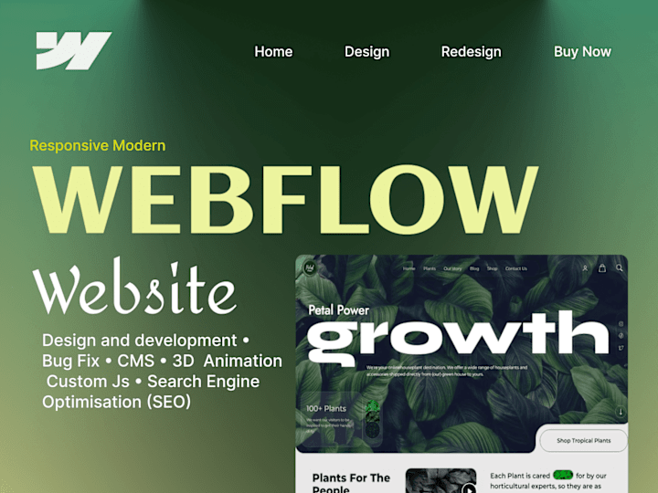 Cover image for Design and Build Landing Page In Webflow