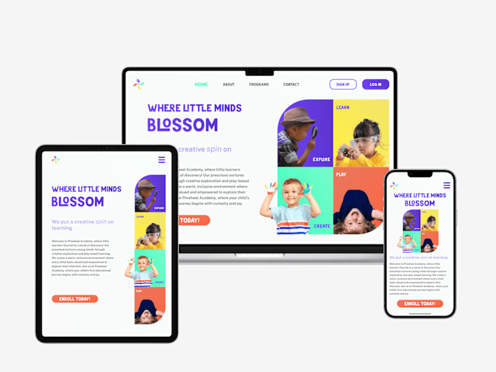 Cover image for Early Childhood Education Fully Responsive Website Redesign