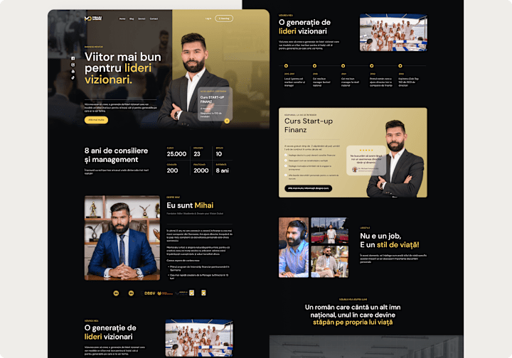 Cover image for Website Redesign | Business Mentor Mihai Dobrie