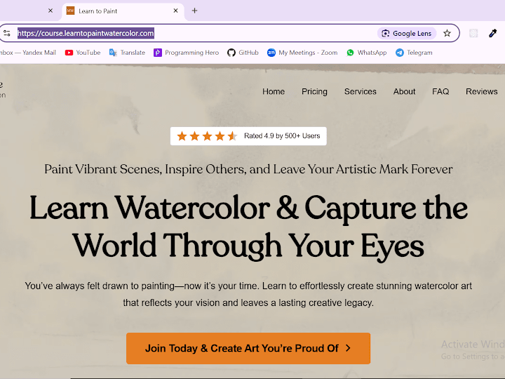 Cover image for Learn to Paint