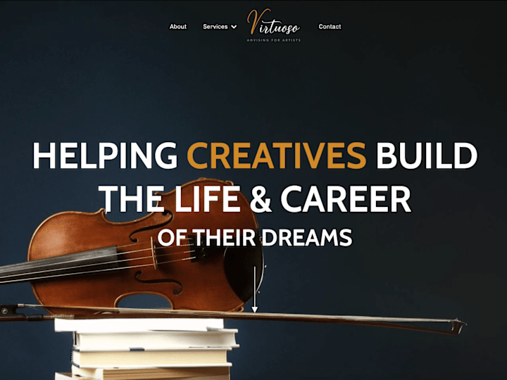 Cover image for 💻 Web design for Virtuoso Advising