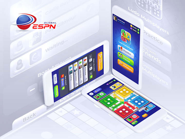 Cover image for ESPN Global - Ludo Game UI Design