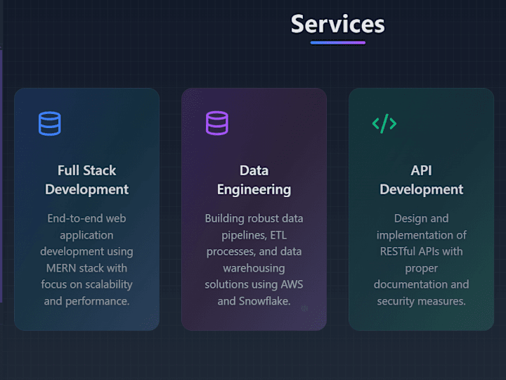 Cover image for Scalable Web Applications | MERN Stack & Data Engineering Expert