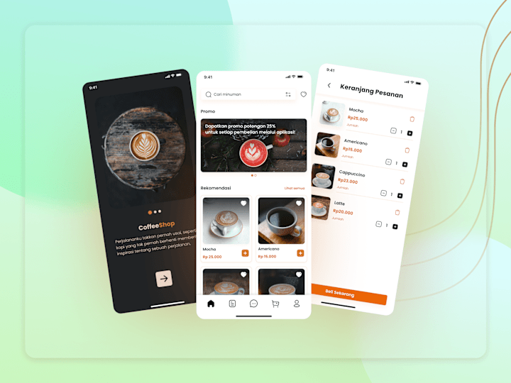 Cover image for UI/UX Design for Mobile App Coffee Shop