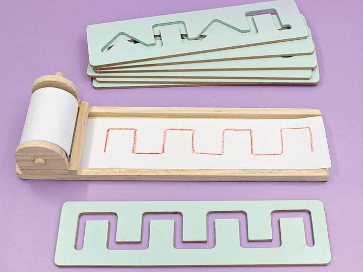 Cover image for Industrial Design: Pre-Writing Educational Templates in wood