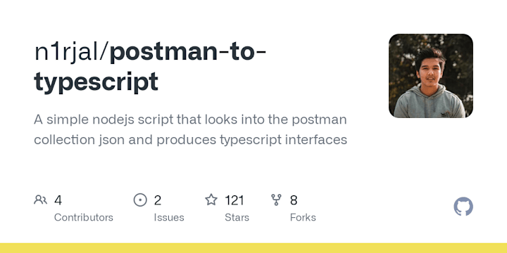 Cover image for n1rjal/postman-to-typescript