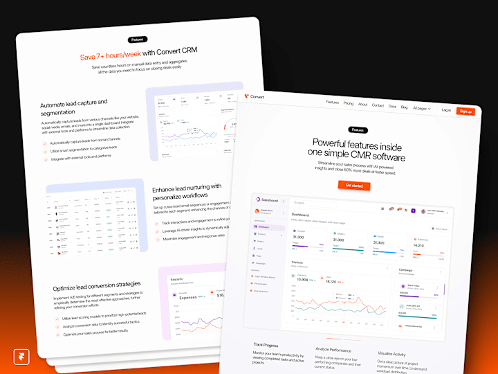 Cover image for Convert - Framer template for SaaS & tech startups