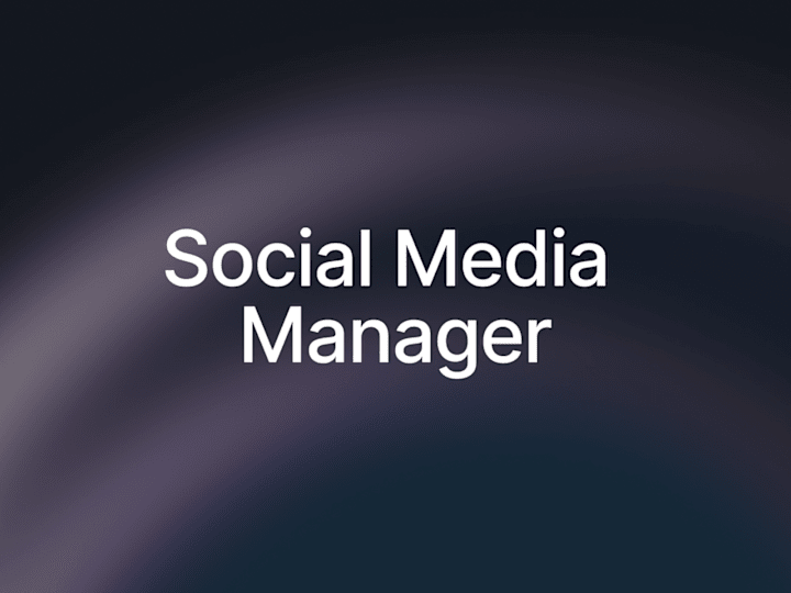 Cover image for Social Media Management