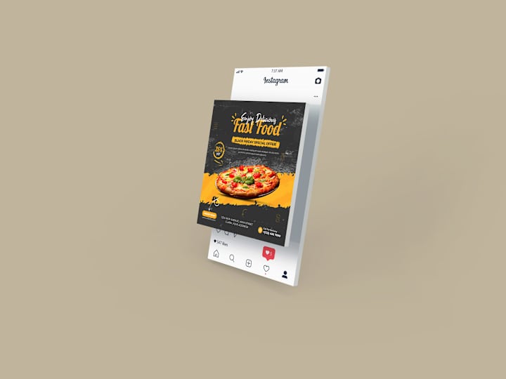 Cover image for Restaurant Social Media Food Banner Design