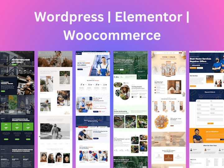 Cover image for Elementor Wordpress Website Design and Development