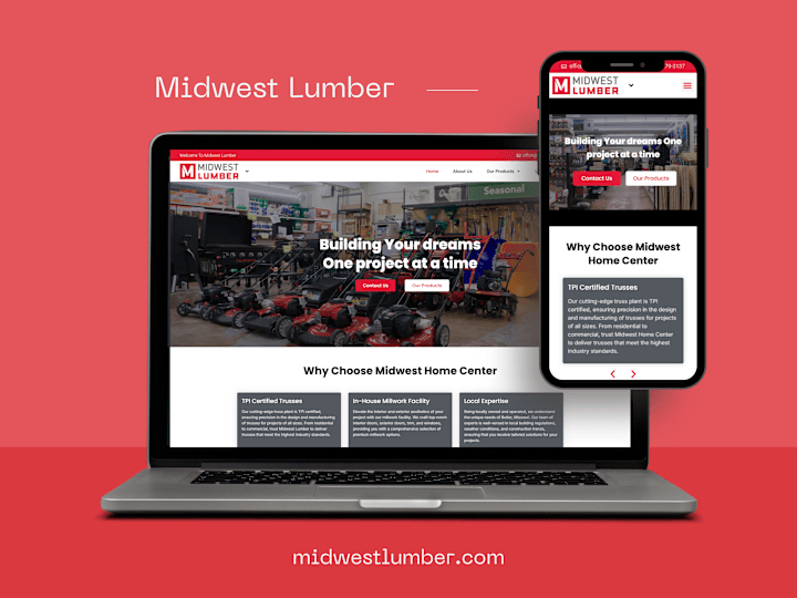 Cover image for Midwest Lumber Website Development & Design