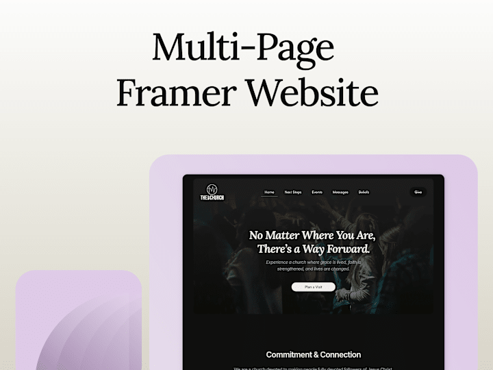 Cover image for Multi-Page Website Design & Built in Framer