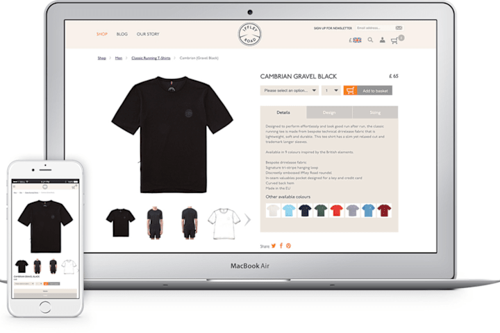Cover image for Running Apparel Website