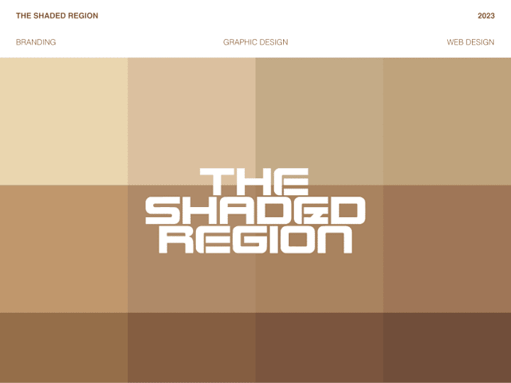 Cover image for The Shaded Region - Brand Identity, Graphic and Web Design