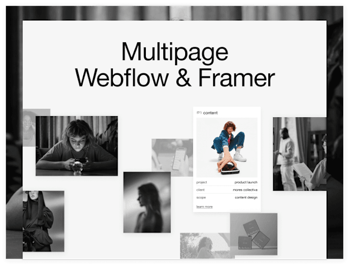 Cover image for Multi-page Websites in Webflow & Framer