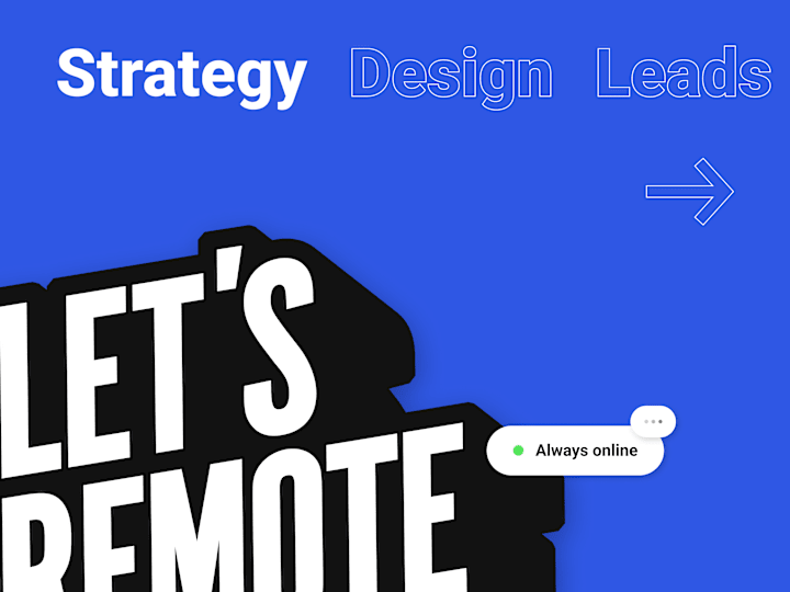 Cover image for Let's Remote Agency - identity & website on Behance