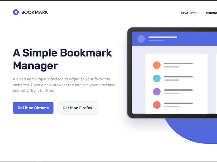 Cover image for GitHub - ISHAN8585/bookmark-landing-page-master