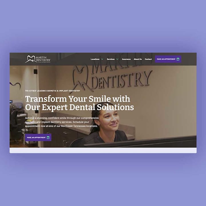 Cover image for Martin Dentistry Website