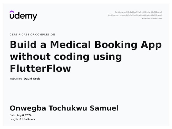 Cover image for Certified in Medical App Development -  Advancing My Expertise