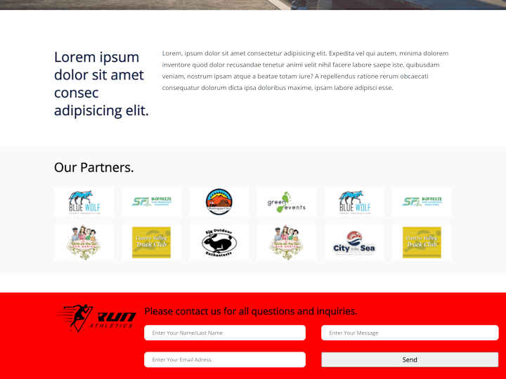 Cover image for Run Athletic - Landing Page
