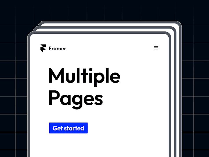 Cover image for Multi-page website built in Framer