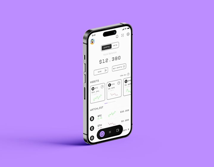 Cover image for Crypto exchange app | VOX | UI UX Design