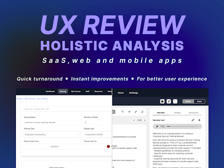 Cover image for AI SaaS UX review / Applying UX thinking