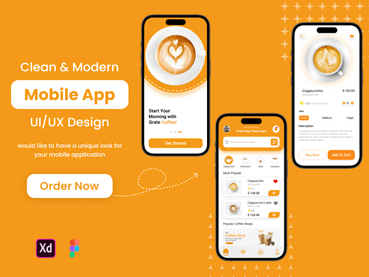 Cover image for You will get a design trendy & modern UI UX mobile app in Figma