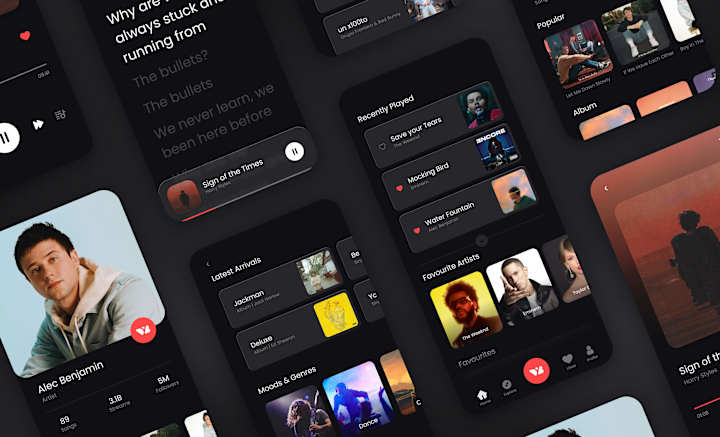 Cover image for Music App UI Design