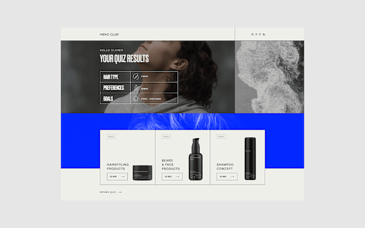 Cover image for Menz Club — E-commerce