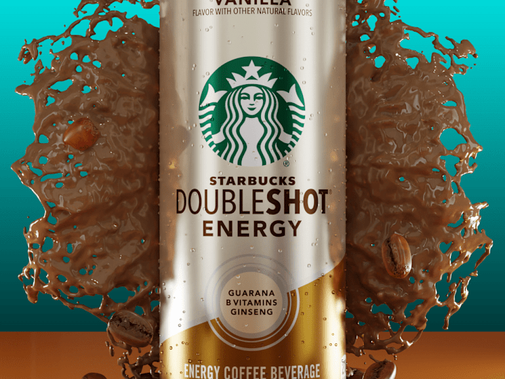 Cover image for CGI Product Visualisation of Starbucks Coffee Can.