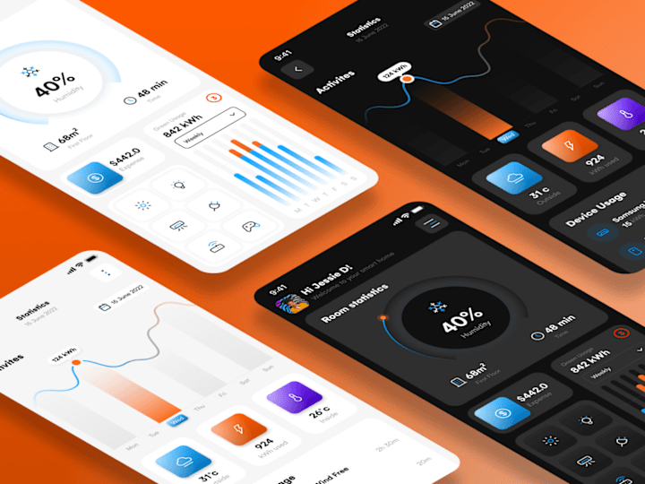 Cover image for Smart House Mobile App - UI/UX