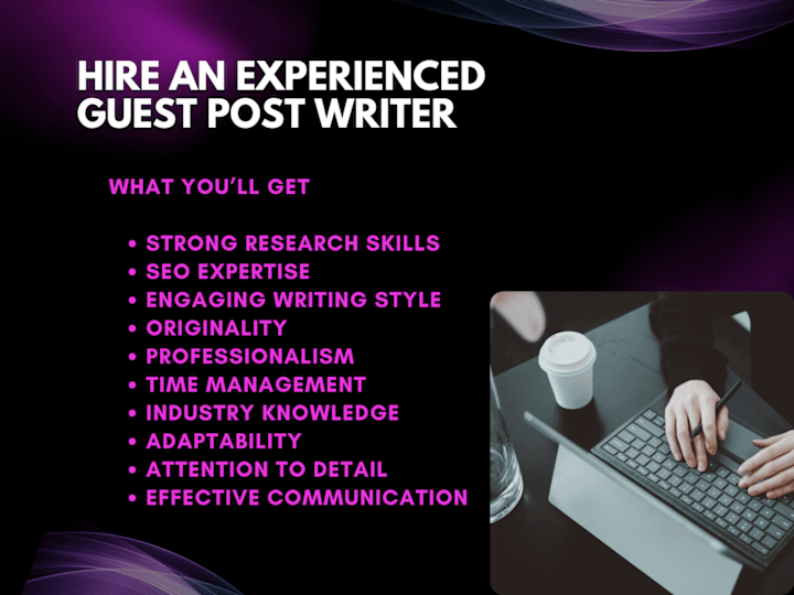 Cover image for Highly competent guest blog post writer to engage audience