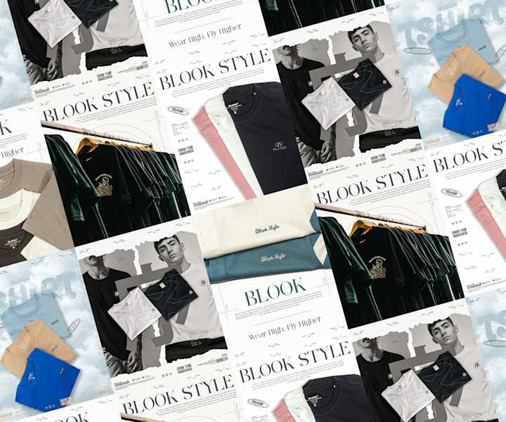 Cover image for BLOOK STYLE: Premium T-Shirt Brand Design