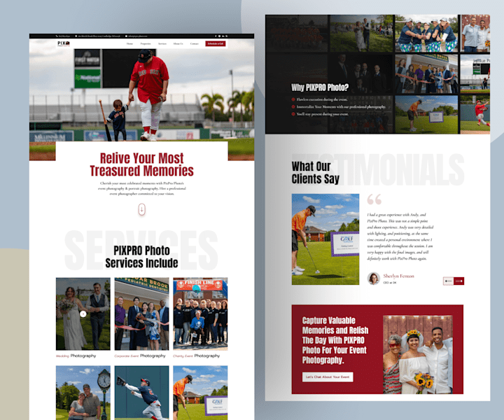 Cover image for Figma & WordPress Website Design for a Photographer