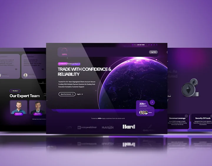 Cover image for Forex Trading Website | WordPress Website