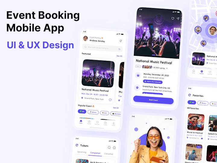 Cover image for Event Booking Ui design App