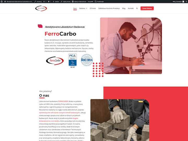 Cover image for Ferrocarbo Construction Laboratory