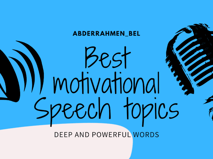 Cover image for I will write you a unique motivational speech