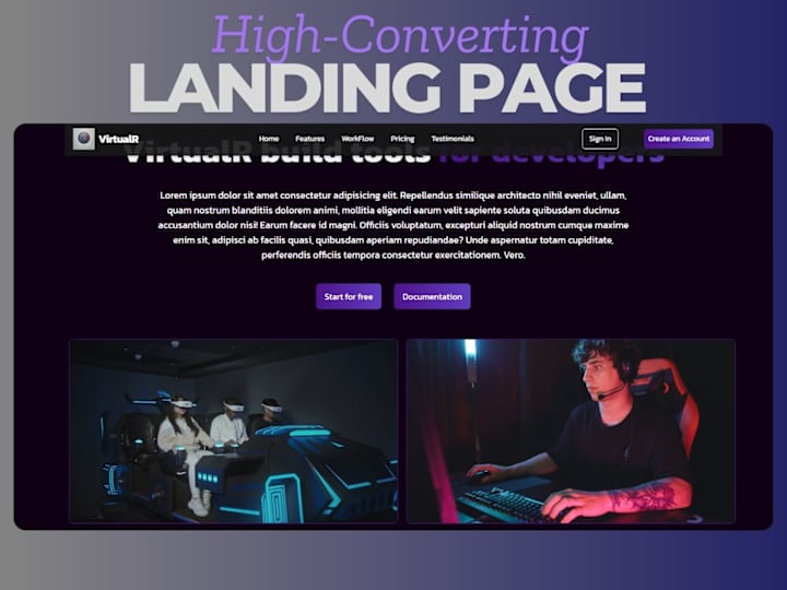 Cover image for High-Converting Landing Page