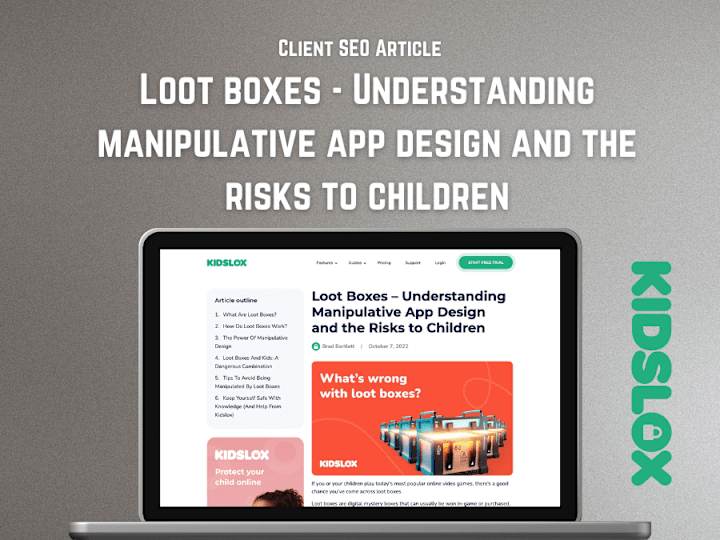 Cover image for Loot Boxes - Understanding Manipulative App Design | SEO Article