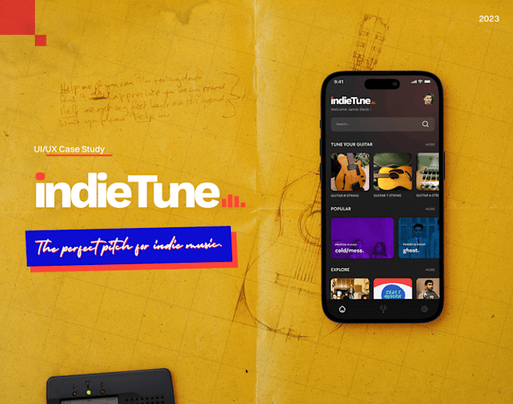 Cover image for IndieTune | App UI/UX Design.