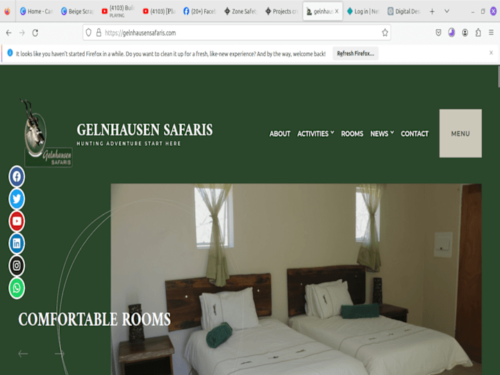 Cover image for Gelnhausen Safaris Website