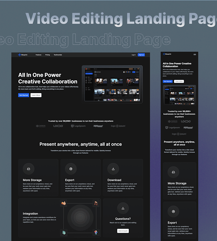 Cover image for Case study of a video editing platform :: Behance